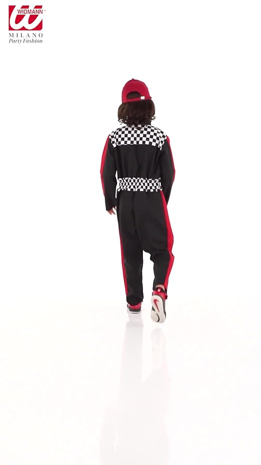 W WIDMANN MILANO Party Fashion - Kinderkostüm Rennfahrer, Overall, Sportler, Beruf, Faschingskostüme