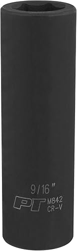 Miniatura 12 de Performance Tool M797 - Juego de 15 piezas de impacto SAE de 1/2 pulgada, kit de herramientas resistentes de grado profesional para uso automotriz e