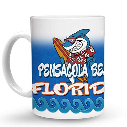 Makoroni Pensacola Beach FL Surf Ceramic Coffee Mug 11oz