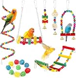 Dexpally 16 Pièces Jouet Perroquet Jouet pour Perruche, Jouet Perruche...