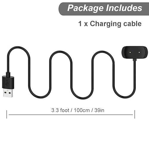 Miniatura 3 de Cargador para Amazfit Bip 5, Bip 3 Pro, BIP U Pro, T-Rex Pro, GTS 4 Mini, GTS 2 Mini, GTS 2e, GTS 2, GTR 2e, GTR 2, GTR Mini Smart Watch - Cable de