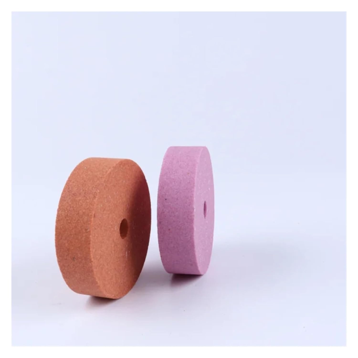 3inch Brown Corundum Grinding Wheel + Chrome Corundum Grinding Wheel, Branch-Mounted Grinding Stone, Desktop Grinder Accessories 2Pcs