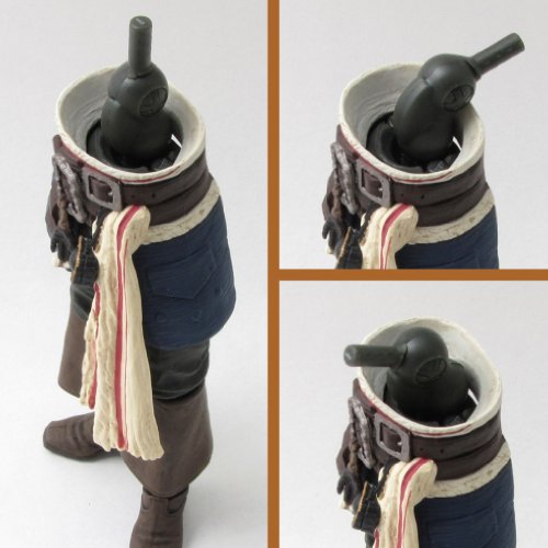 Figura de acción Jack Sparrow Revoltech Poseable miniatura 5