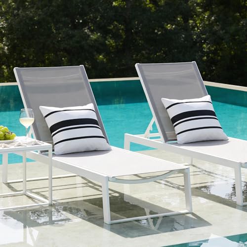 QoBexim Outdoor Waterproof Striped Pillow Covers 18x18 Inch Set of 2, Black and White Decorative Throw Pillow Cover Modern Farmhouse Cushion Cases for Garden Patio Tent Balcony Bench Couch Sofa by QoBexim - Used condition - Image 6