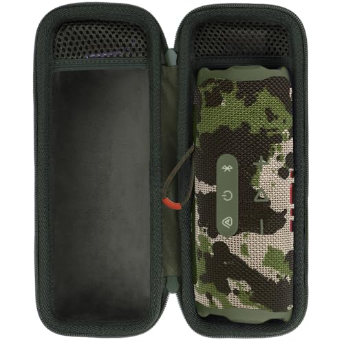 Image of Storage Case Compatible with JBL Flip 7 /6 / 5 Portable Waterproof and DropProof Speaker (Green)