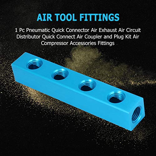 UKCOCO Coletor de Ar de 4 Vias 5 Portas Compressor de Ar PneumÃ¡tico Soquete de ConexÃ£o RÃ¡pida Div
