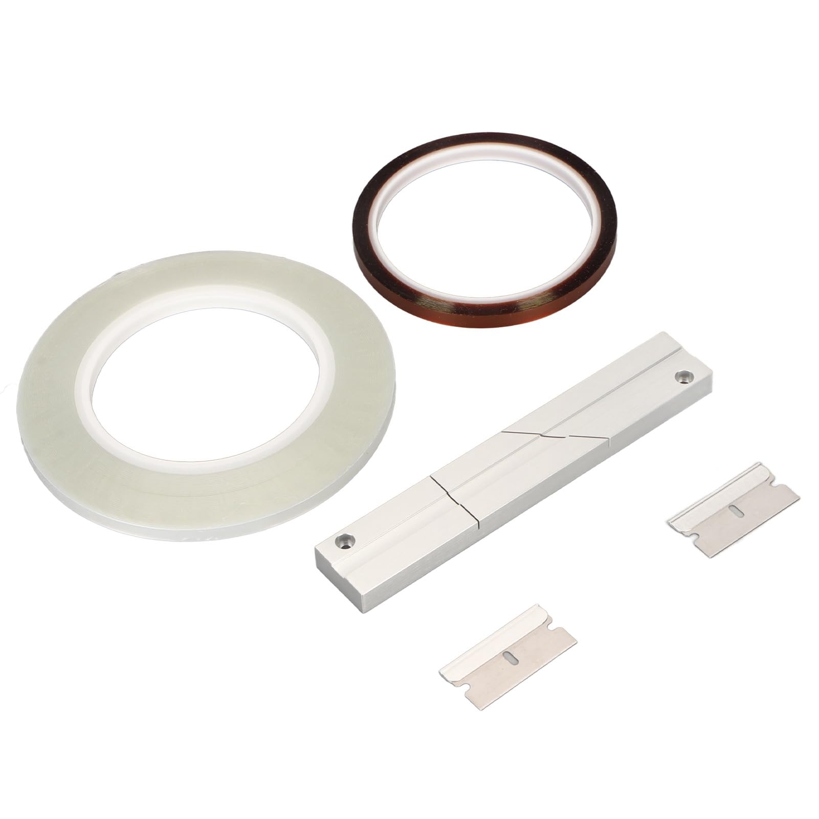 1/4 10 Zoll Spleißblock Kit Universal Open Reel Tape Media mit Spleißband, Vorfachband und Klingen für Revoxsonido