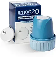 Sensor Smart 2.0 MedLevensohn para Monitoramento Contínuo de Glicose – Leitura em Tempo Real, Sem Picadas Frequentes, Prático, Discreto e Fácil Aplicação