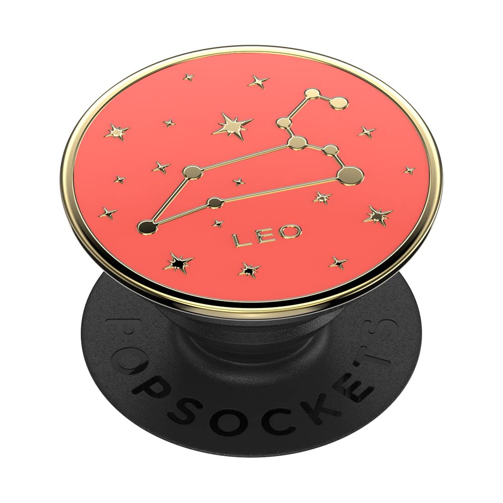 PopSockets Phone Grip with Expanding Kickstand, Adhesive Grip, Enamel - Zodiac Leo