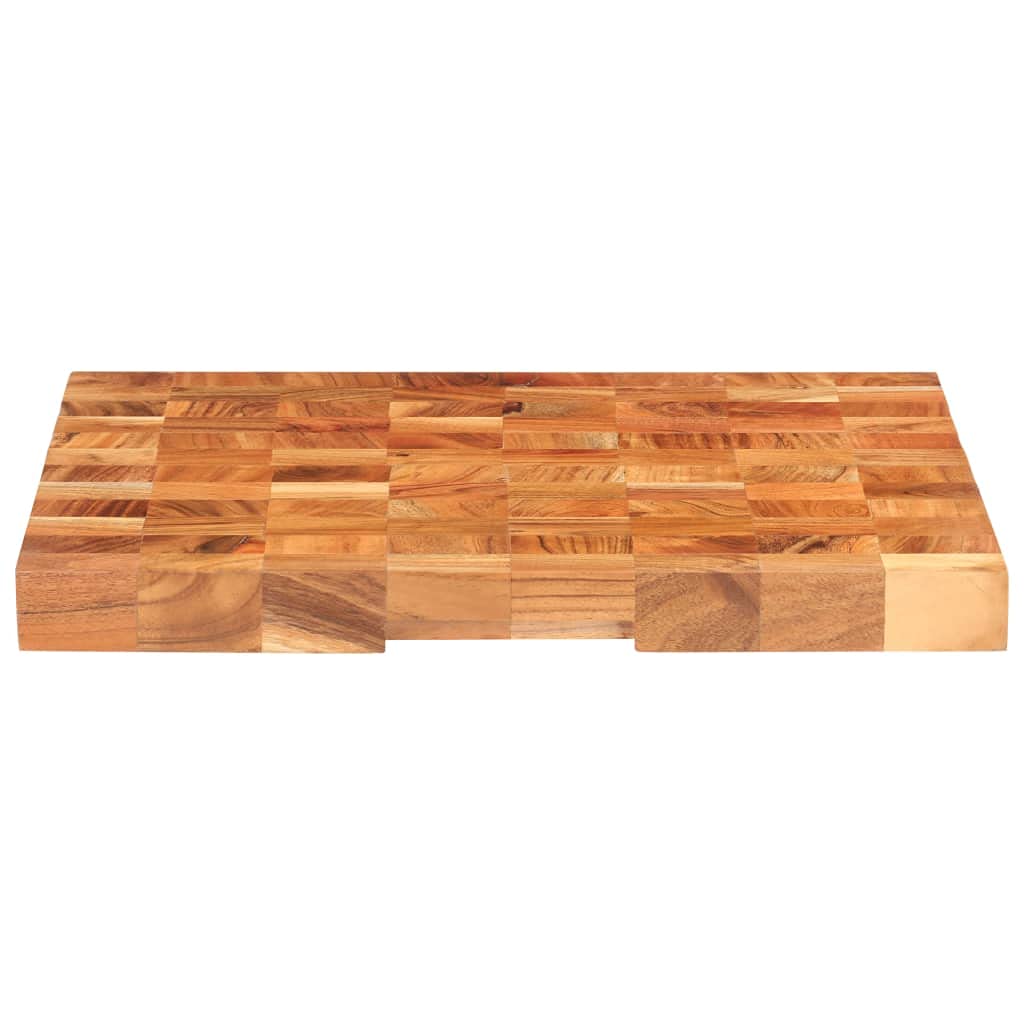 Generisch Hackblock 60×40×3,8 cm Akazie Massivholz,Heim Garten,Küche Esszimmer,Küchenhelfer -utensilien,Schneidebretter-286573