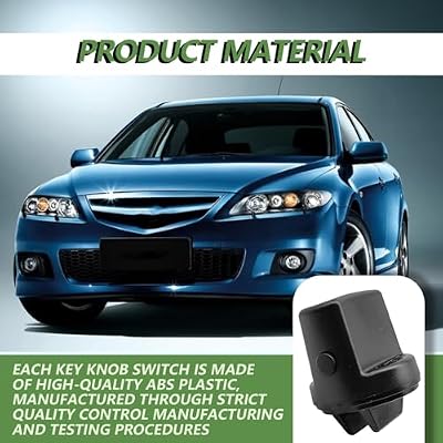 Keyless Start Ignition Button, Ignition Key Knob Push Turn Switch, Compatible with Maozida 07 CX-9 3.5L, 08-15 CX-9 3.7L, 07-11 CX-7 2.3L, 06-07 6 2.3L, Replaces #D461-66-141A-02, D6Y1-76-142