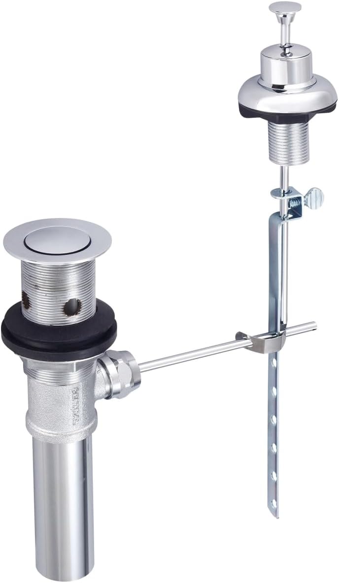 Central Brass 1109 Brass Pop-Up Drain Assembly with Guide