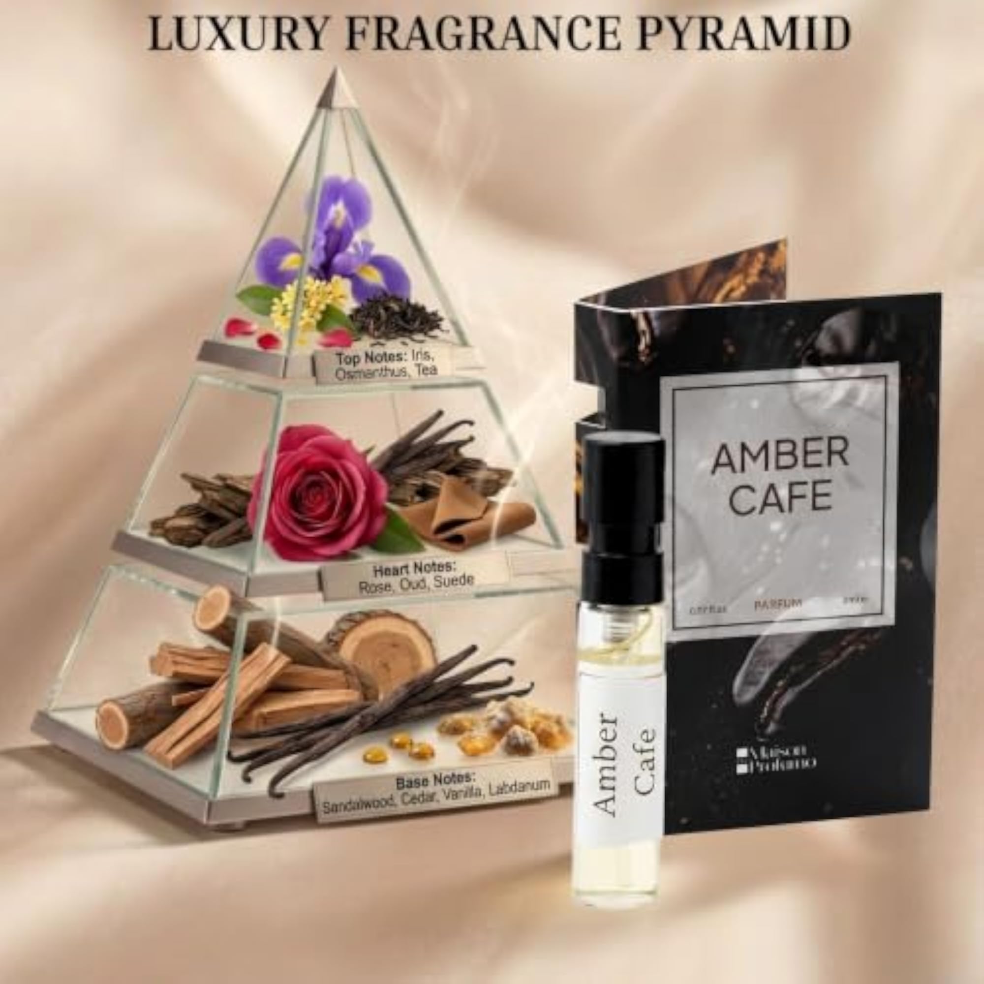 Amber Café Parfum Travel Pack, Luxury Gourmand Fragrance