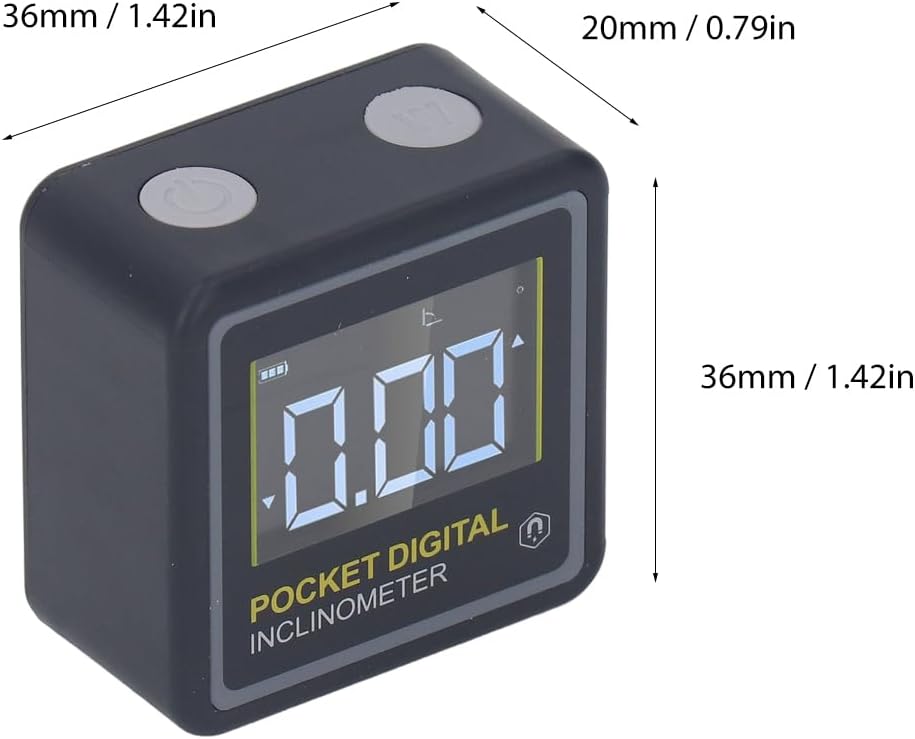 Digital Angle Finder Digital Inclinometer Protractor Data Lock Backlit Magnetic Angle Gauge Measuring Tool for Woodworking Table Saw, Natudecovpma8g9t0z