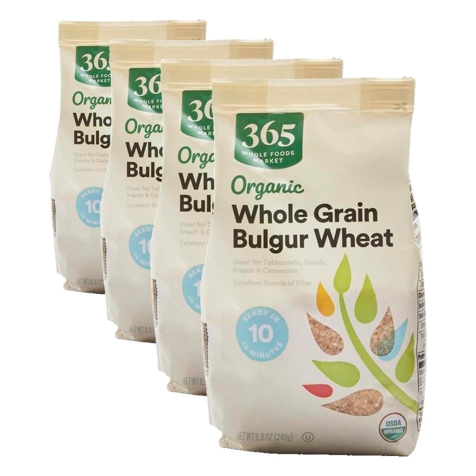 365 by Whole Foods Market, Organic Whole Grain Bulgur Wheat, 8.8 oz (Pack of 4)