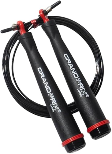Cuerda de saltar para hombres y mujeres (serie Grand Prix Ultra Speed)  Cuerda de alambre ajustable para CrossFit, boxeo y entrenamiento de fitness