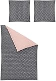 💗 QUALITÄT: Hochwertige Biber Bettwäsche, 100% Baumwolle. Produziert in DE. OEKO-TEX Standard 100. Die Bezüge sind mit Reißverschlüssen. Lieferumfang: 2x Bettbezug und 2x Kopfkissenbezug.