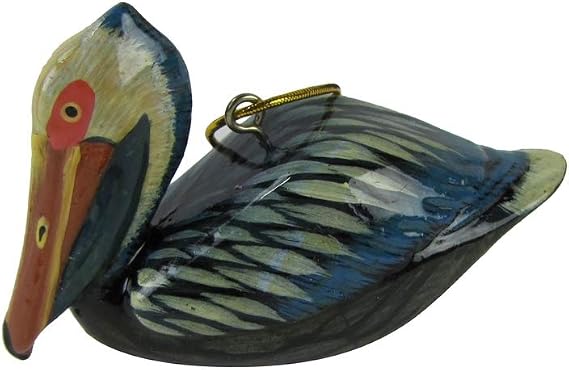 Pelican Bird Coastal Shorebird Christmas Tree Ornament Xmas Gift Topper Holiday Decor