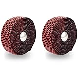 DHSWNNG Lenkerband Rennrad Selbstklebend Griffband PU Leder Lenkerbänder Rutschfest und Stoßfest Lenkerbezug Schwarz Lenker Griff Inkl. Abklebeband und Lenkerstopfen (2 Stück)