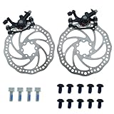 Bike Disc Brake Kit,Bike Front and Back Disc Brake Kit-Calipers,2 Pcs Stainless Steel 160 mm Rotors,for Mountain Bike, Folding Bike, Road Bike, BMX