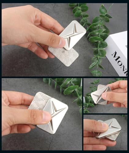 Image of Stress Relief Toys Adults, Fidget Slider for Adults, Metal Magnetic Sensory Toys, Sensory for Anxiety ADHD Stress Relief, Gifts for Adults(Silver)