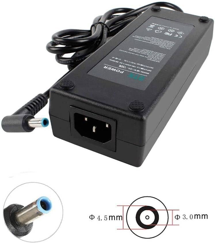 DTK 19,5V 7,7A 150W Güç Kaynağı Şarj Cihazı 917677-001 HP Omen x 15 17 ZBook Studio 15 G3 G4 G5 ADP-150XB 776620-001 PC Laptop Adaptör Kablosu Batarya Güç Kaynağı Fiş: 4,5 x 3,0 mm