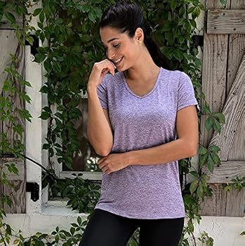 Short Sleeve V-Neck Activewear T-Shirt 