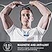 immagine 4Abafia Cuffie Bluetooth, Cuffie Sportivo Auricolare in-Ear Bluetooth V5.0 con Microfono Incorporato y Design Magnetico per iPhone XR/XS/Huawei P30 / P30 PRO/Samsung S9 / S8 / Xiaomi (Blu)