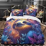 Letras góticas Funda de Edredón con Fundas de Almohada 3 Piezas Suave Diseño 3D Cremallera Oculta Transpirable Diseño de fantasía oscura Funda Edredon for niños y niñas Super king（260x220cm）