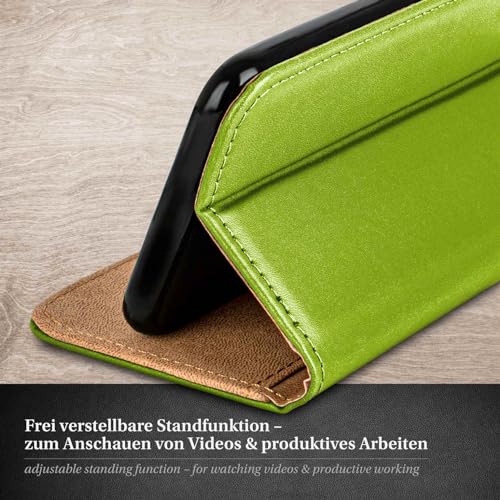 Étui iPhone 14 Plus moex vert en cuir synthétique avec protège-écran et support - 3