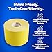 SB SOX Original Cotton Kinesiology Tape Roll – Best Latex Free Athletic Tape for Muscles/Joints – Waterproof, Stretchy, and Gentle on Skin (16ft) (Yellow - Uncut)