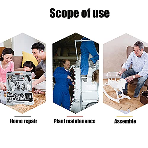 YAMIA1115 Werkzeugkasten-Set Haushalt Tägliche Elektriker-Wartungswerkzeuge Multifunktionale KombinationAuto-Reparatur… – Bild 4