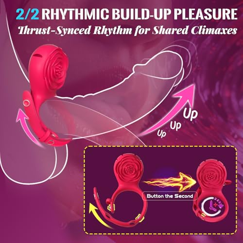 Image of ZOOPLOU Vibrating Cock Ring Couples Wearable Vibrator Adjustable 2-in-1
