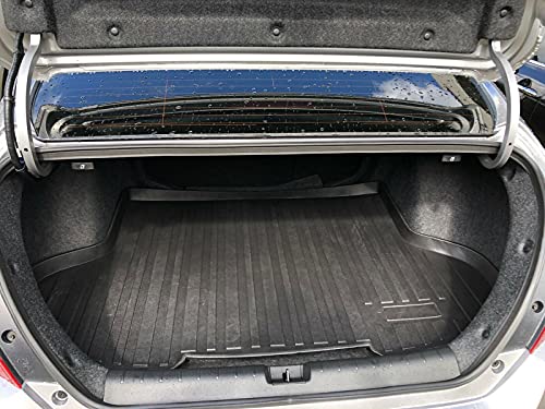 Rear Trunk Liner Tray Mat Pad for HONDA CIVIC SEDAN 2016 2017 2018 2019 2022 2022 Floor Cargo Cover Protection Dirt Mud Snow All Weather Season Waterproof WaterResistant 3d Laser Measured Custom Fit