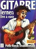 rock cds  Gitarre live & easy, m. je 2 CDs, Bd.1, Songbegleitung: Der Gitarrenkurs von Anfang an. Folk. Rock. Traditionals