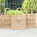 Burlap Tote Bags, Customizable Natural Jute Bags, Unique Handmade Bridesmaid Gifts, Personalized Bulk Beach & Pool Bags with Embroidery or Printing (Small)