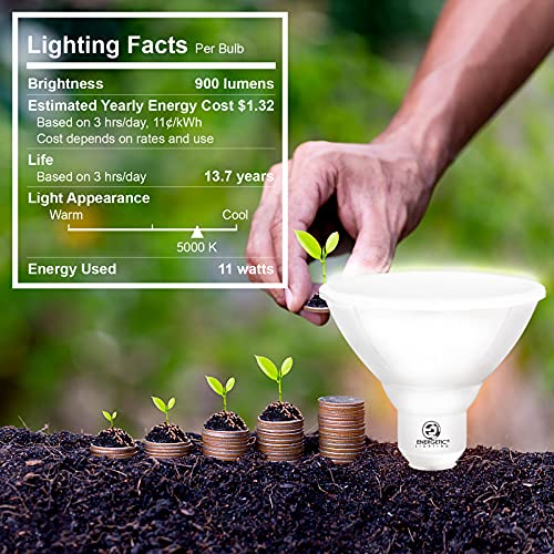 Energetic Outdoor Par38 Led Flood Light,11W=90W,900lm,5000K Daylight,E26 Base,Non-Dimmable, Waterproof Spot Bulb,UL Listed (6 Pack) - Image 5