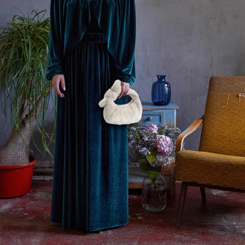 Bolso tote para mujer, mini bolso de felpa, bolso pequeño y adorable para otoño e invierno miniatura 4