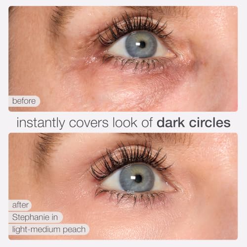 Image of tarte colored clay cc undereye corrector - Full-Coverage Concealer with Vegan Squalane & Caffeine for Dark Circles & Discoloration, Smooths, Cruelty-Free, full size, light-medium peach