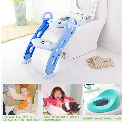 Potty Seat voor peuters Baby Seat Ring Child Stepned Toilet Seat Axiliary Toilet Seat PU Zacht zitkussen Pittige… - Afbeelding 7
