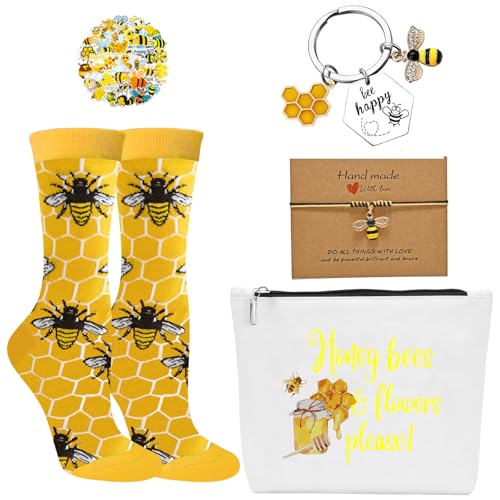 HIGHTERTON 5 Pcs Bee Gifts for Women, Novelty Party Present 