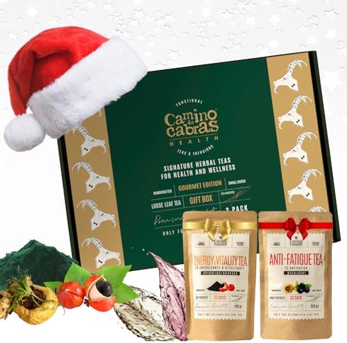 Caja Regalo Te e Infusiones Gourmet | Energía y Anti Fatiga | Con...