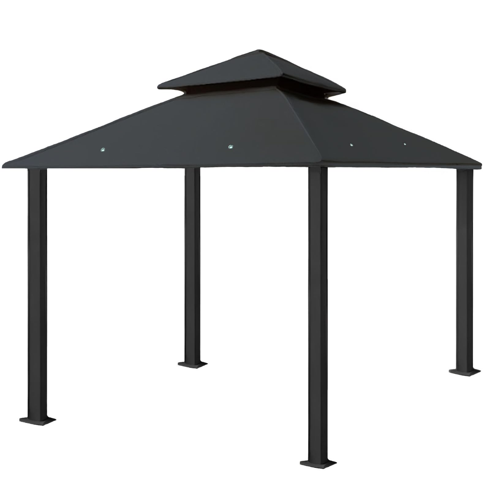 Tetto Di Ricambio Gazebo 334x334 Cm - Paglia Anticata Impermeabile 370g/m² | Tetto Per FREIGARTEN - Foto 11