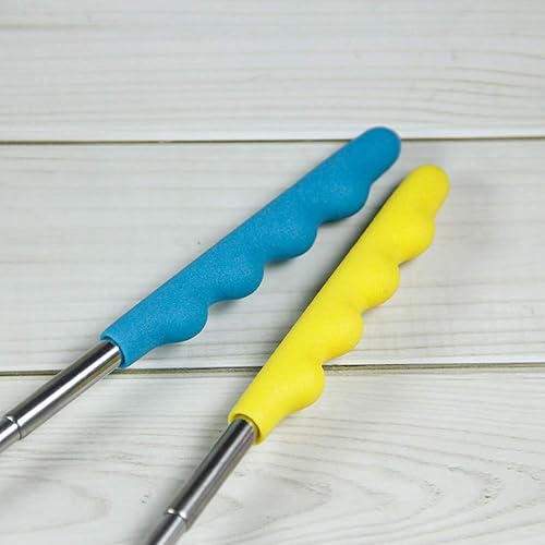 Miniatura 6 de Matamoscas extensible, matamoscas telescópico, matamoscas manual de plástico resistente con mango extensible de acero inoxidable, 5 piezas,