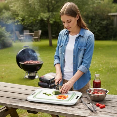 Planche à Découper pour Camping et Bac de Lavage Pliable - 4