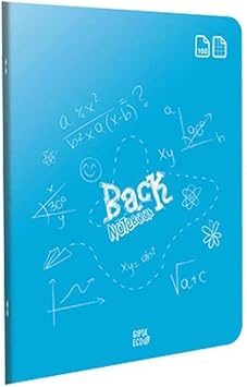 Gıpta Back Defter, Tel Dikiş, Plastik Kapak, A4, 100 Yaprak, Kareli