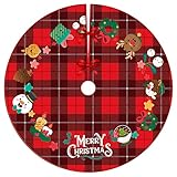 【Decoración Navideña Reutilizable】 La alfombra de árbol de Navidad reutilizable para Navidad es duradera y liviana. Después de Navidad, también puedes usarlo como alfombra para el hogar y delantal de cocina, o doblarlo para el año siguiente. ¡La falda del árbol de Navidad se puede guardar para los próximos años!