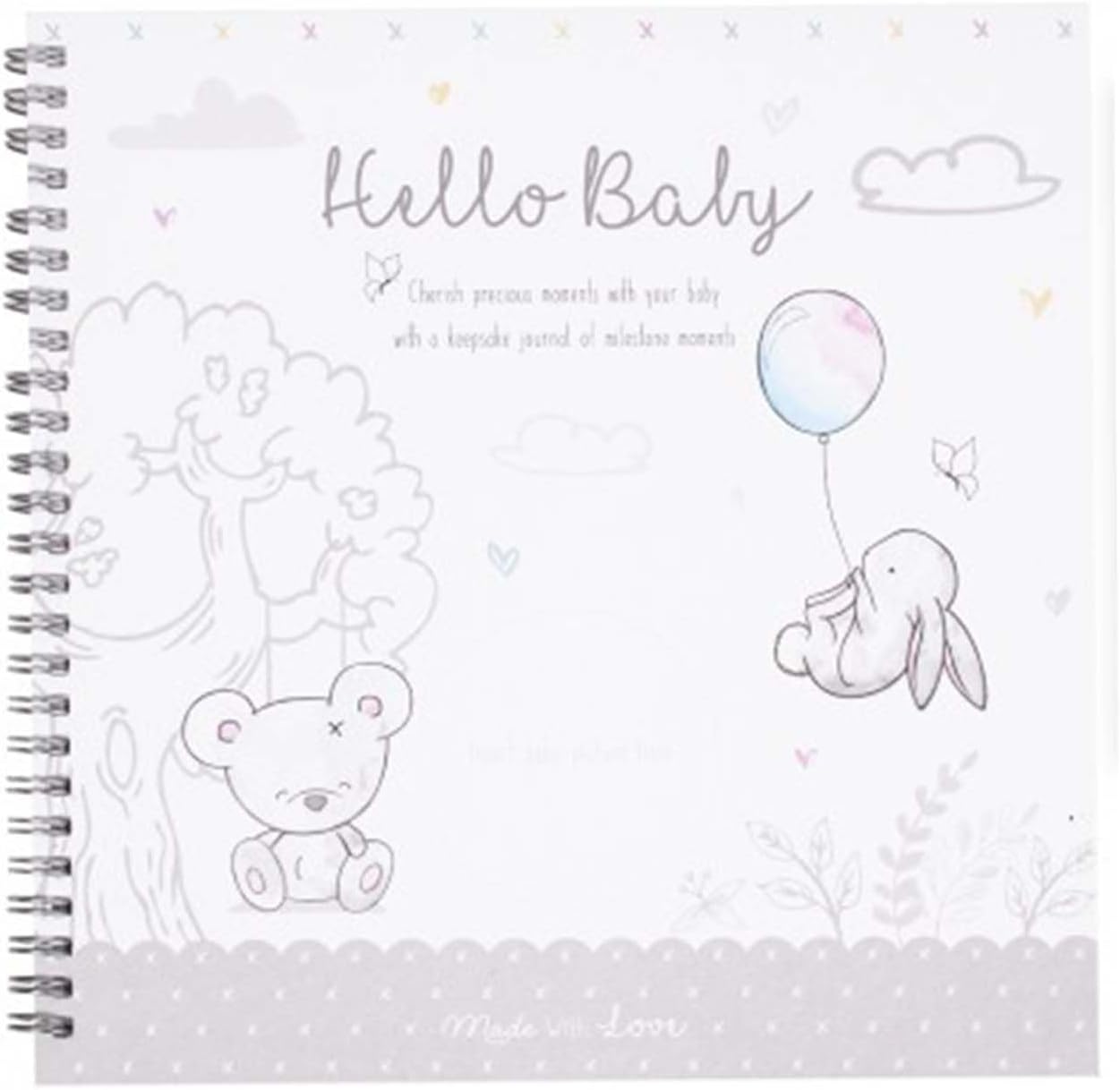 YรถL Baby Milestone Journal Keepsake Toddler Newborn Shower Christening Gift Diary