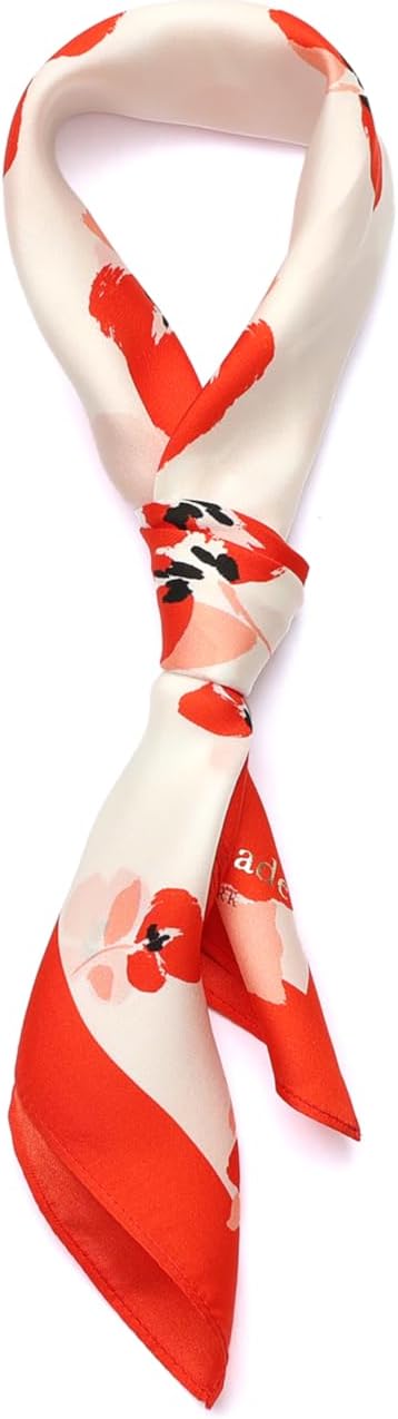 kate spade new york Women's Painterly Bouquet Degrade Silk Bandana, Stylish & Lightweight Accessory