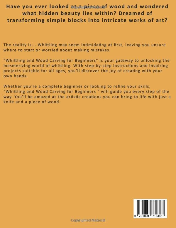 Whittling and Wood Carving for Beginners: Learn to Carve Like a Pro with 30+ Engaging Projects, Detailed Full-Color Photos, and Tips That Make Woodworking a Creative Adventure - Image 2